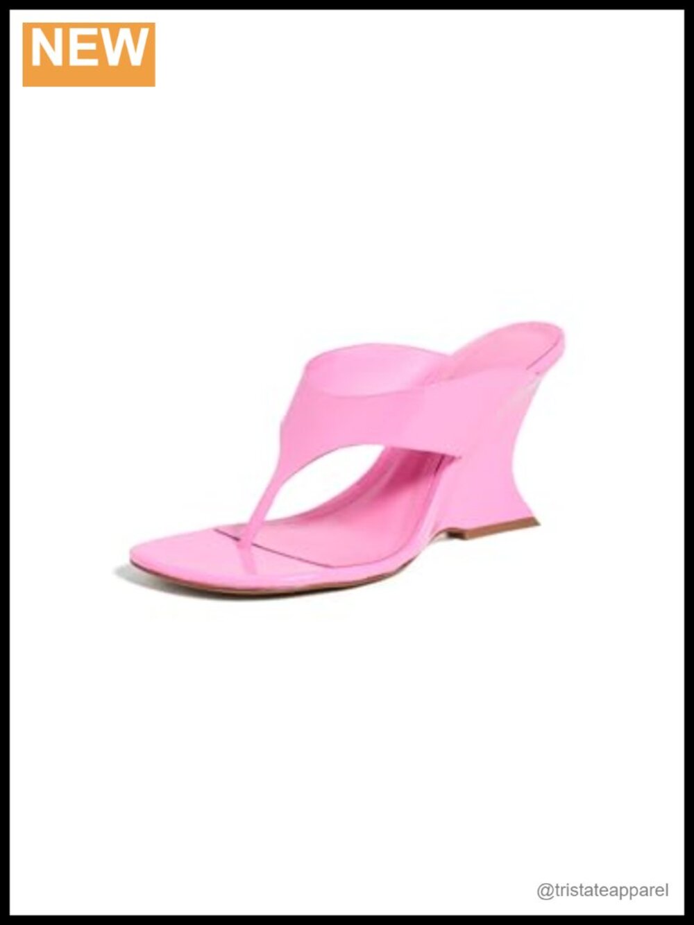 Women's Patent Wedge Sandals Open Toe Slingback Slip On